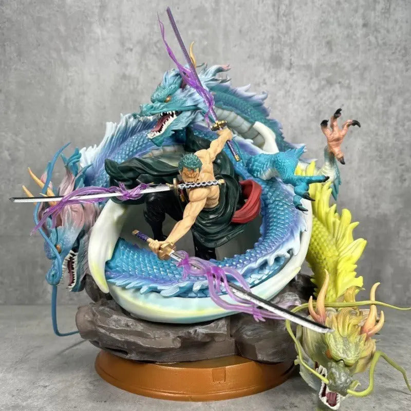 Pirate King GK Black Pearl Modified Three Dragons, Luo Luo Luo Ya Solon Super Giant Tornado Handmade Statue Model Ornament - Memoriex 