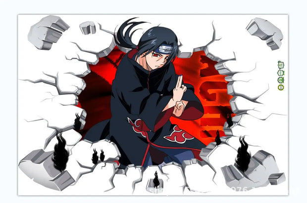 Pirate King Lufei Self adhesive Wall Stickers for Boys' Bedroom Creative Graffiti Cartoon Anime Stickers PVC - Memoriex 