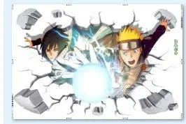 Pirate King Lufei Self adhesive Wall Stickers for Boys' Bedroom Creative Graffiti Cartoon Anime Stickers PVC - Memoriex 