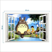 Pirate King Lufei Self adhesive Wall Stickers for Boys' Bedroom Creative Graffiti Cartoon Anime Stickers PVC - Memoriex 