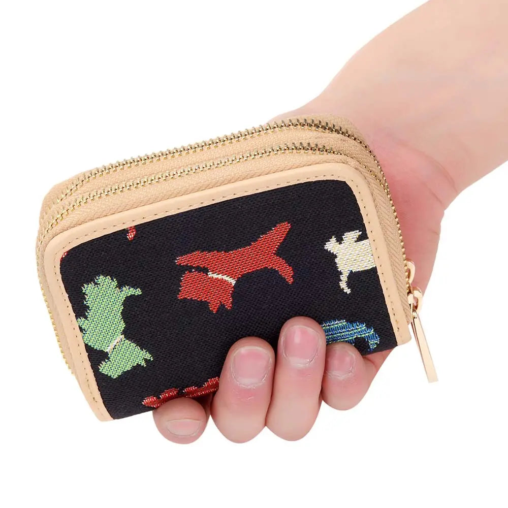 Playful Puppy - Double Zip Purse-4