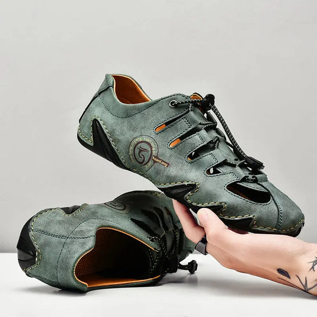 Plus Size Men's Casual Hollow Beach Sandals - Memoriex 