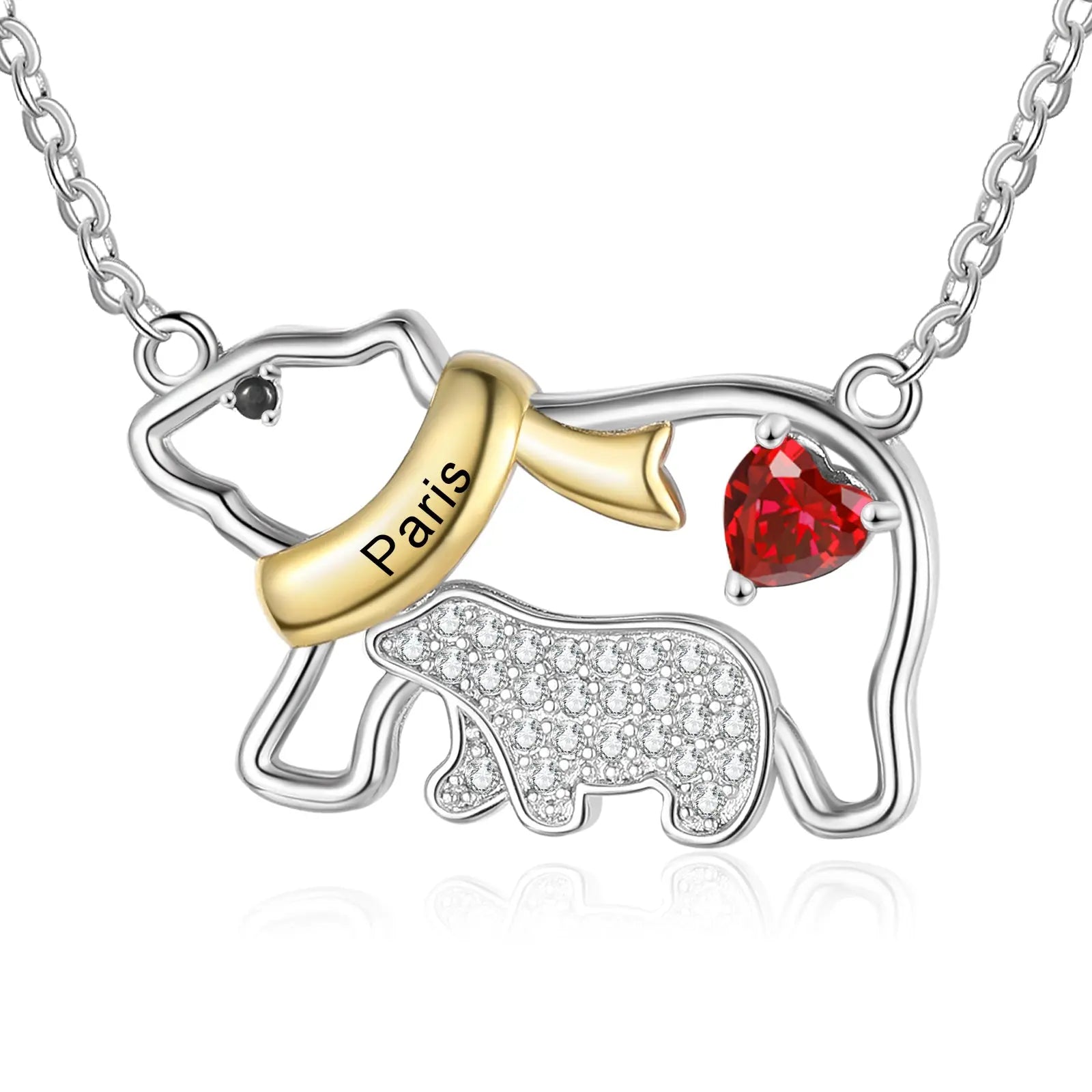 Polar Bear Mother and Child Necklace-0