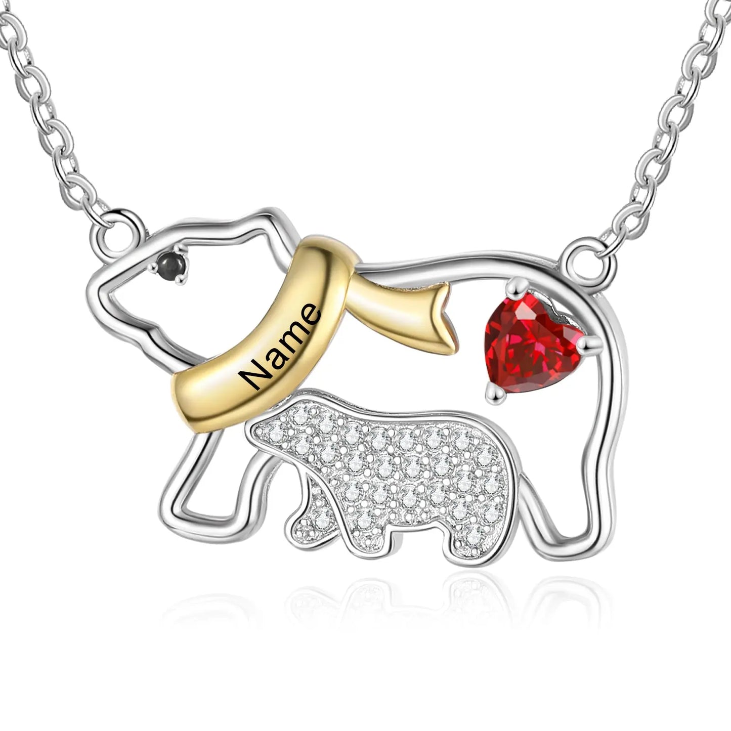 Polar Bear Mother and Child Necklace-1