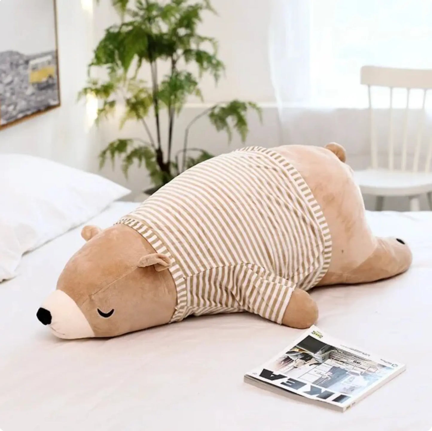 Polar Bear Stuffed Pillow Plush-0