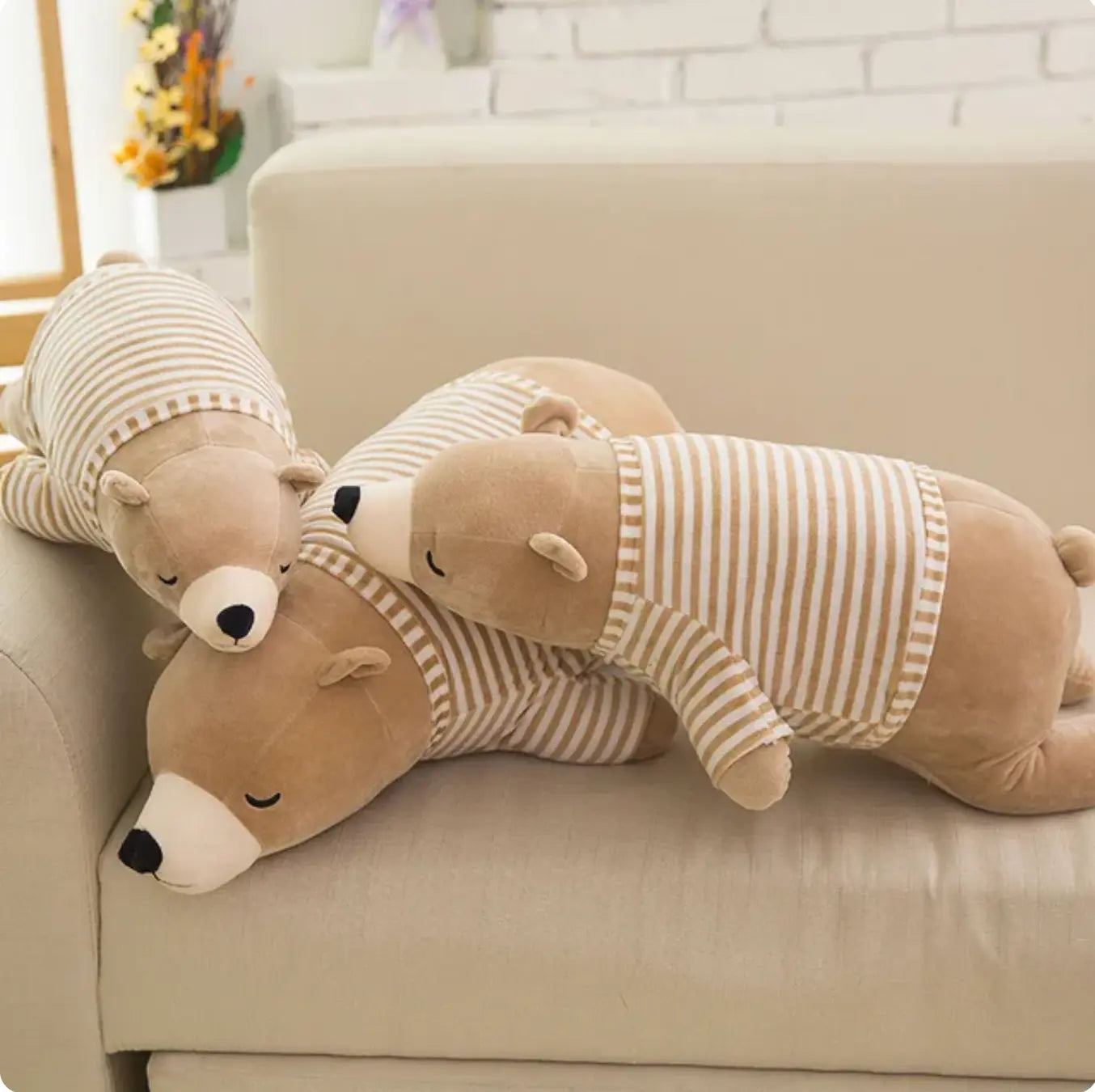 Polar Bear Stuffed Pillow Plush-4