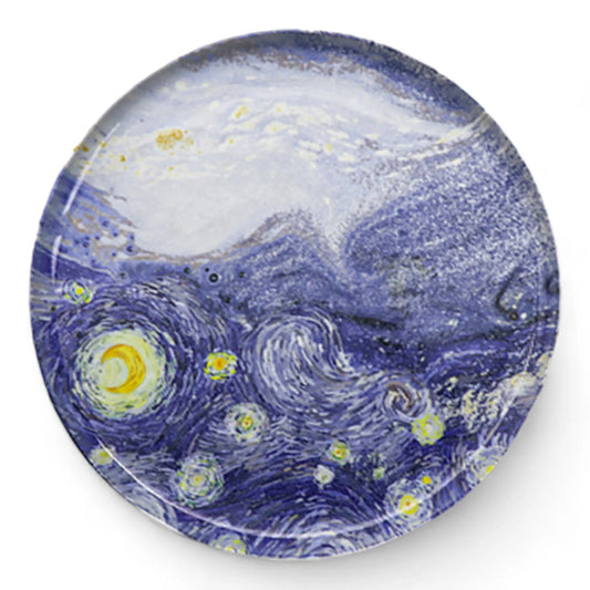 Porcelain Serving Plate&Platter Designer Van Gogh Starry Night 26cm-0