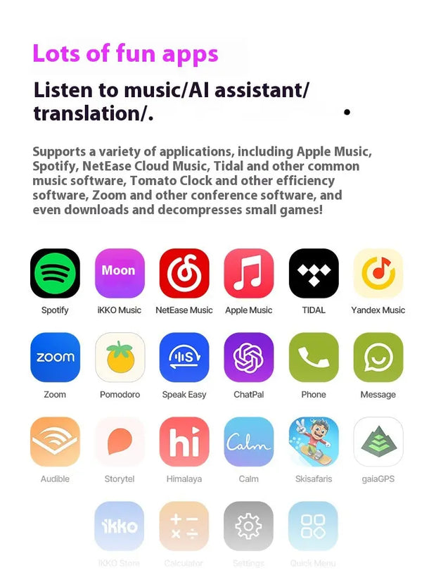 Portable Bluetooth Headset with AI Features - Intelligent AI Bluetooth-compatible Earphone - Memoriex
