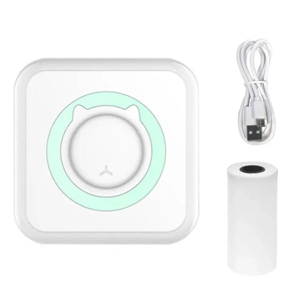 Portable Mini Thermal Printer Wirelessly BT 203dpi Photo Label Memo Wrong Question Printing With USB Cable Imprimante Portable - Memoriex 