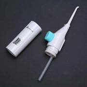 Portable Power Floss Dental Water Jet Cord Tooth Pick No Batteries Dental Cleaning Whitening Teeth Kit - Memoriex 