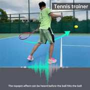Portable Tennis Topspin Whistle Hitting Trainer - Ideal for Beginners' Swing Aid - Memoriex