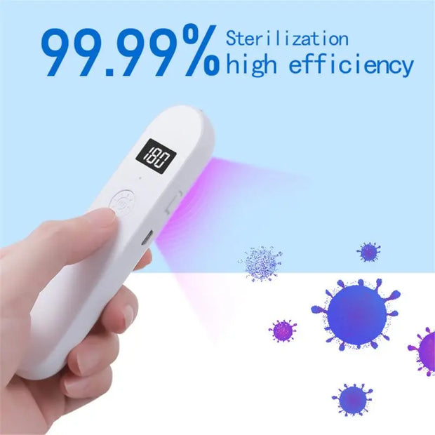 Portable UV Sterilizer X5 Ultraviolet Screen Germicidal Lamp Home Handheld UV Lights UVC Sterilizer Travel Personal - Memoriex