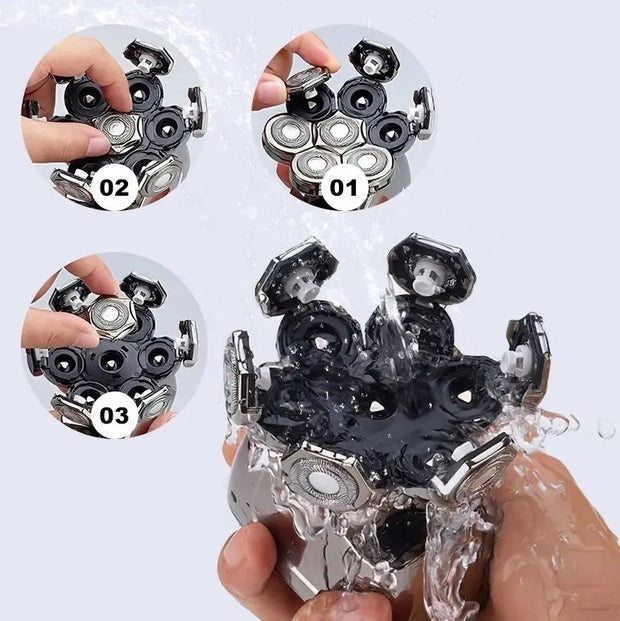 Portable travel Shaver USB Shaver Electric Waterproof shaver A gift for dad's husband - Memoriex