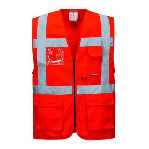 Portwest S476 Berlin Executive Hi Vis Zip Vest - Memoriex 