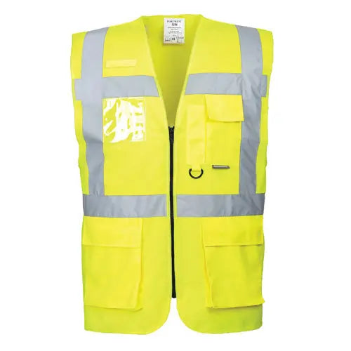 Portwest S476 Berlin Executive Hi Vis Zip Vest - Memoriex 