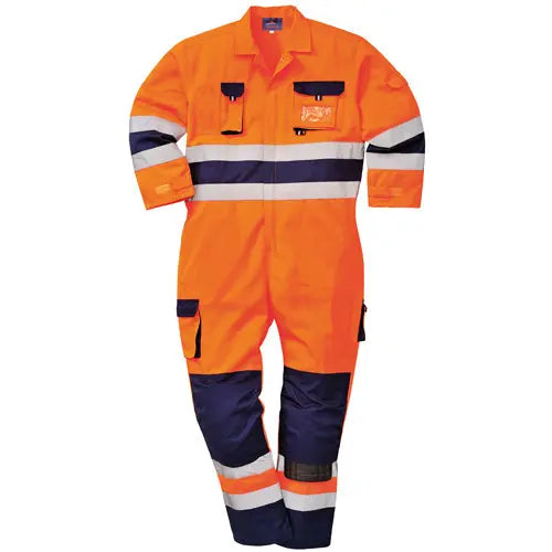 Portwest TX55 Nantes Hi Vis Overalls with Kneepad Pockets - Memoriex 