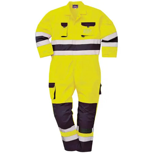 Portwest TX55 Nantes Hi Vis Overalls with Kneepad Pockets - Memoriex 