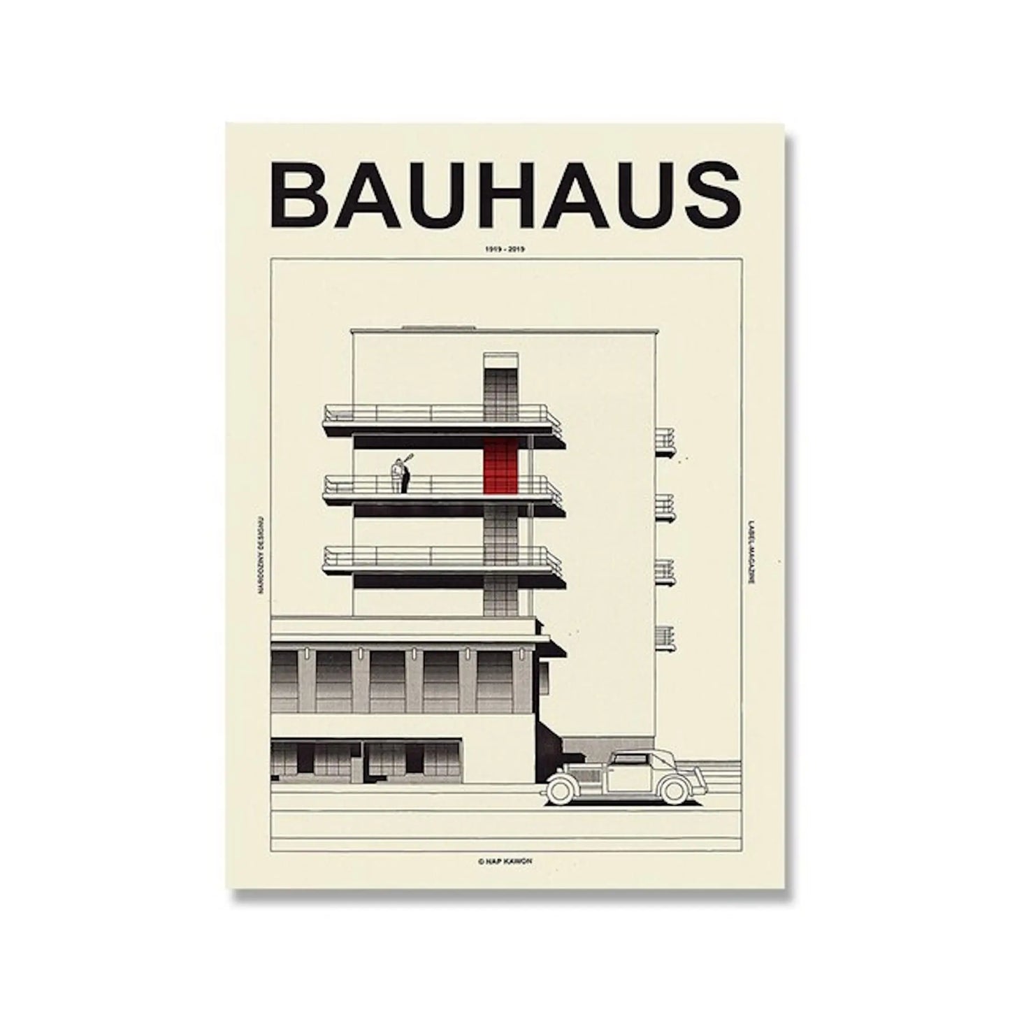 Poster Bauhaus Bunte Farben als Deko Print ohne Rahmen-8