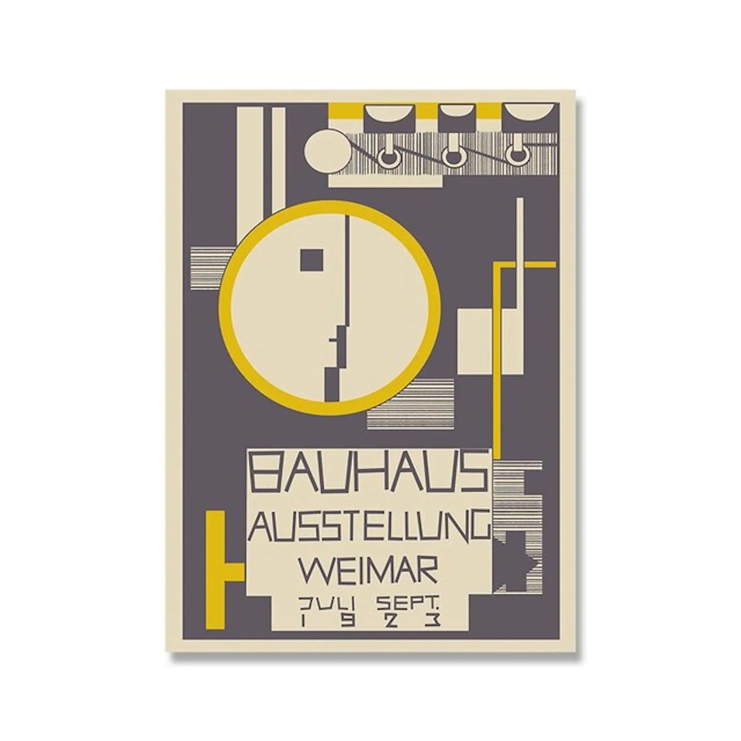 Poster Bauhaus Bunte Farben als Deko Print ohne Rahmen-9