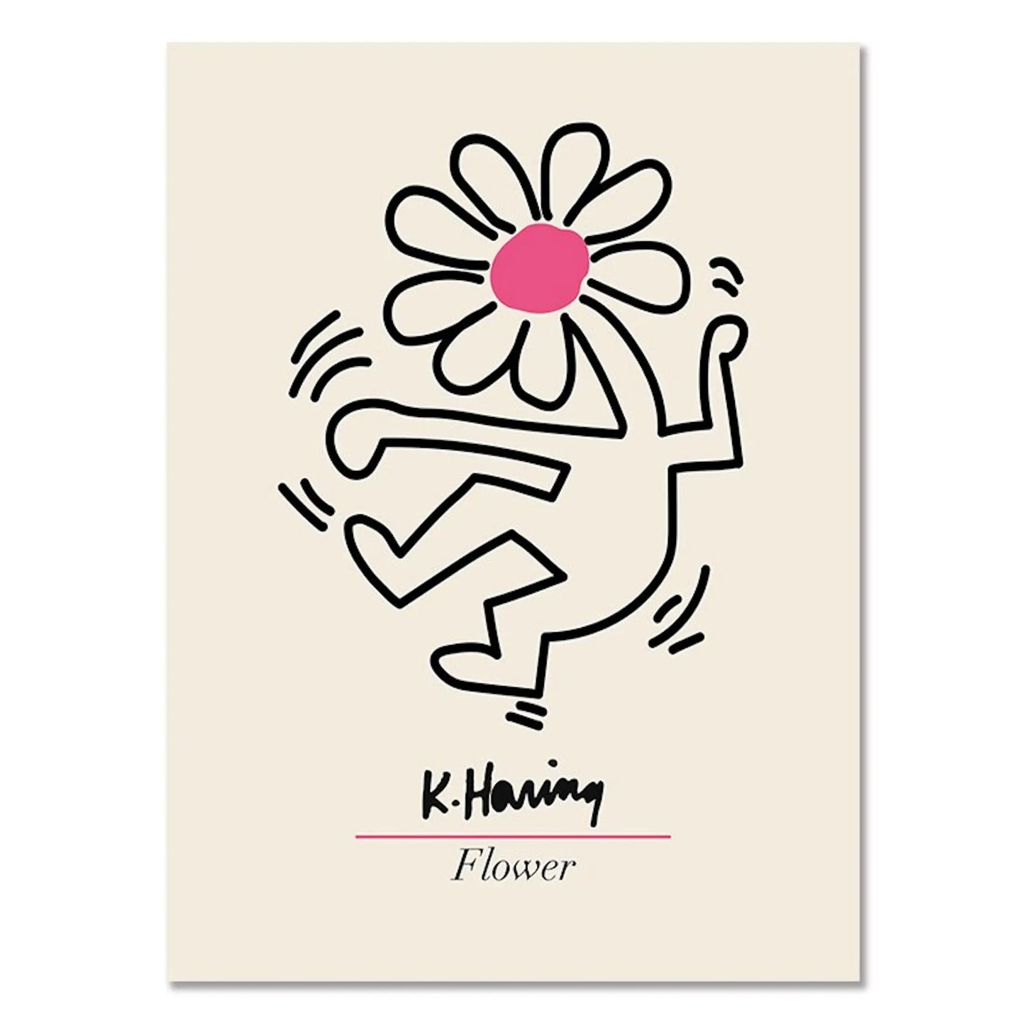 Poster Blumen Markt Tokio Henry Matisse & Keith Haring als Deko Print ohne Rahmen-2