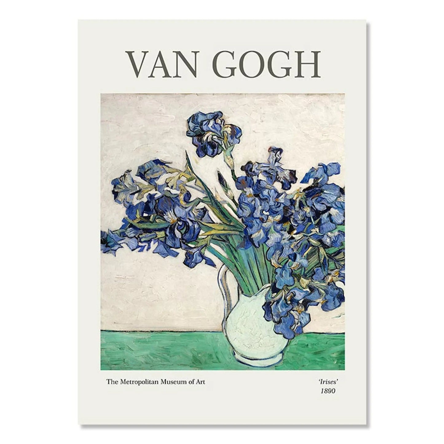 Poster Blumen Van Gogh Henri Matisse Rousseau Museum | Bilder Wohnzimmer | Wandbilder Schlafzimmer | Deko Print ohne Rahmen | Bilder Set-2