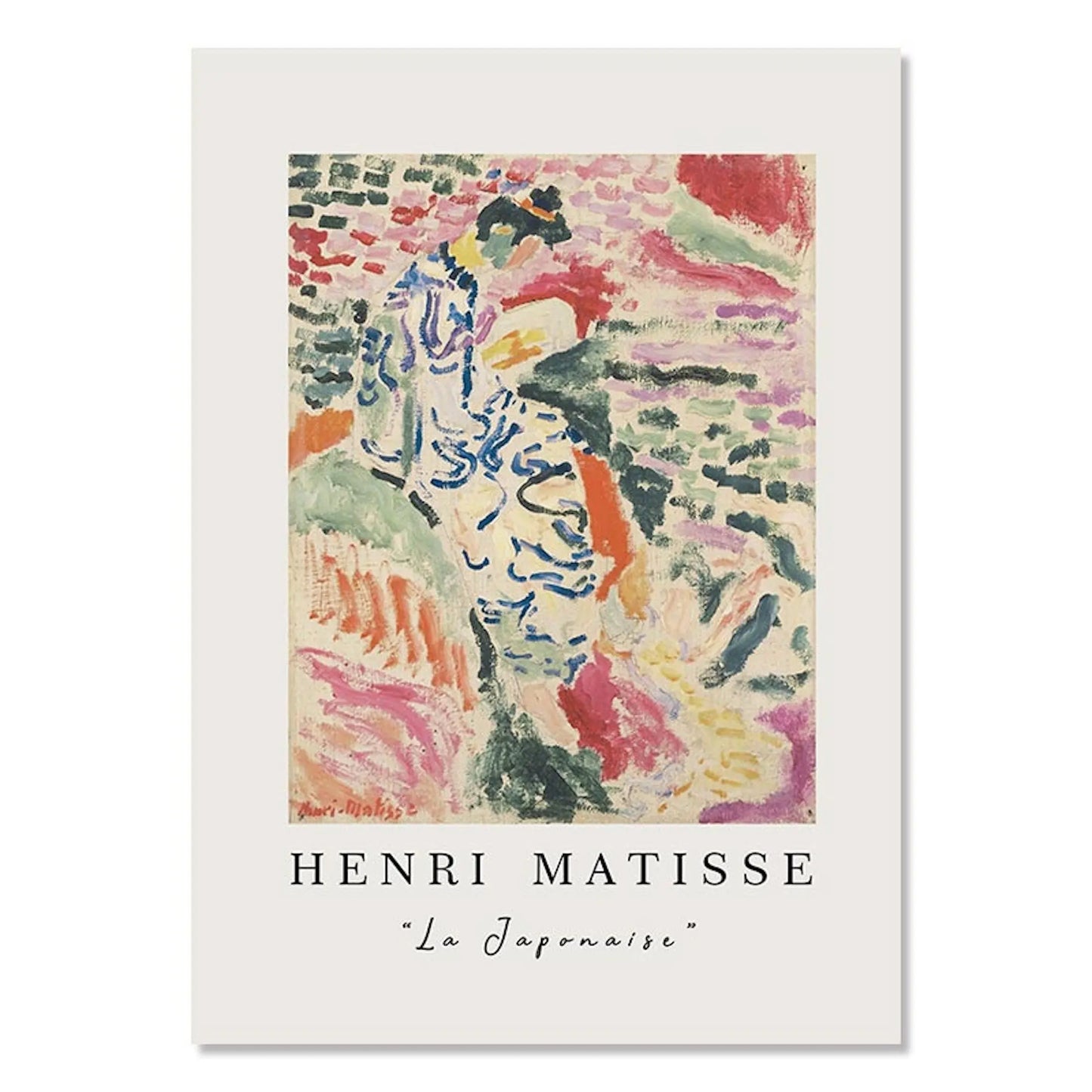 Poster Blumen Van Gogh Henri Matisse Rousseau Museum | Bilder Wohnzimmer | Wandbilder Schlafzimmer | Deko Print ohne Rahmen | Bilder Set-5