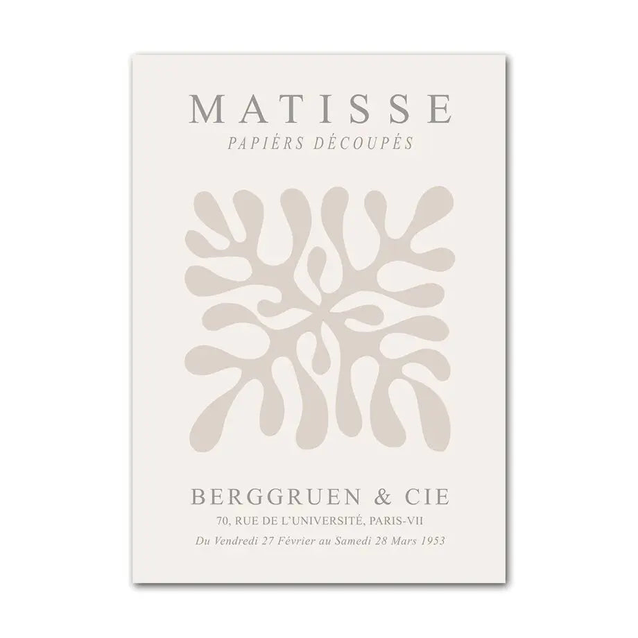 Poster Boho Abstrakt Matisse Berggruen & Cie I Bilder Wohnzimmer | Wandbilder Schlafzimmer | Deko Print ohne Rahmen | Bilder Set Kunstdruck-3