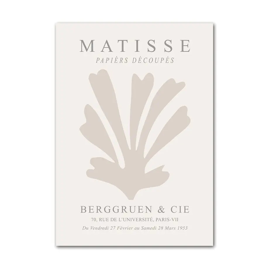 Poster Boho Abstrakt Matisse Berggruen & Cie I Bilder Wohnzimmer | Wandbilder Schlafzimmer | Deko Print ohne Rahmen | Bilder Set Kunstdruck-5