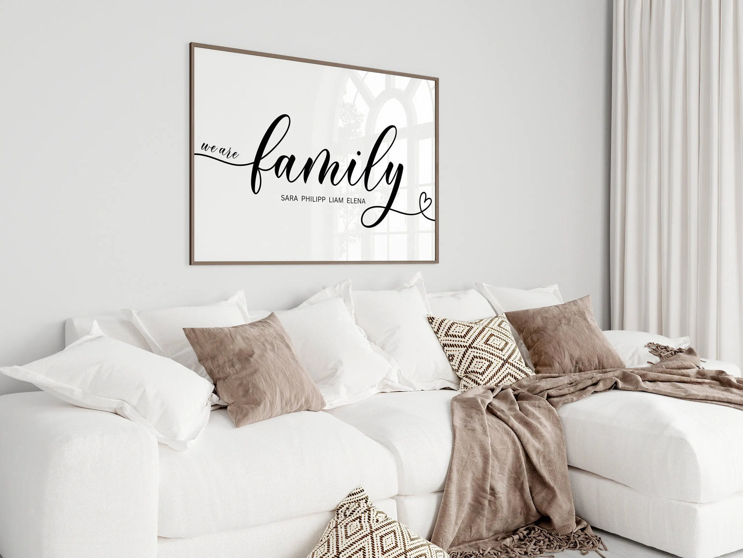 Poster Familie Personalisiert mit Namen I Familiengeschenk I Wohnzimmer & Schlafzimmer Bilder I Wand Deko I Kunstdruck I ohne Rahmen-2