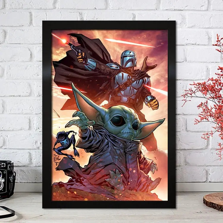 Poster Film Serie Mandalorian I Deko Print ohne Rahmen-2