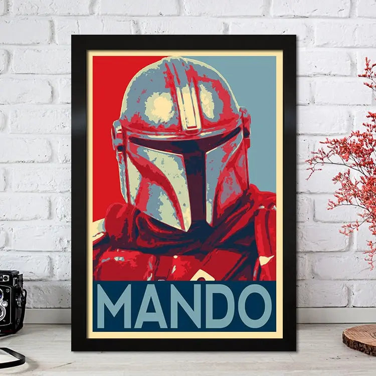 Poster Film Serie Mandalorian I Deko Print ohne Rahmen-0