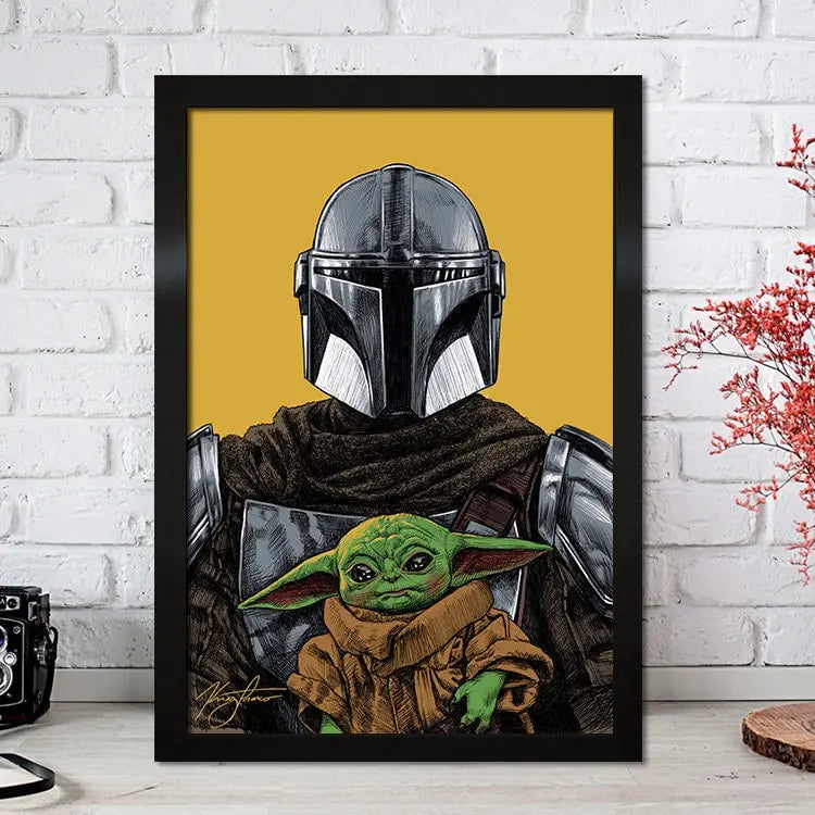 Poster Film Serie Mandalorian I Deko Print ohne Rahmen-1