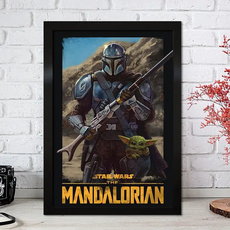 Poster Film Serie Mandalorian I Deko Print ohne Rahmen-3