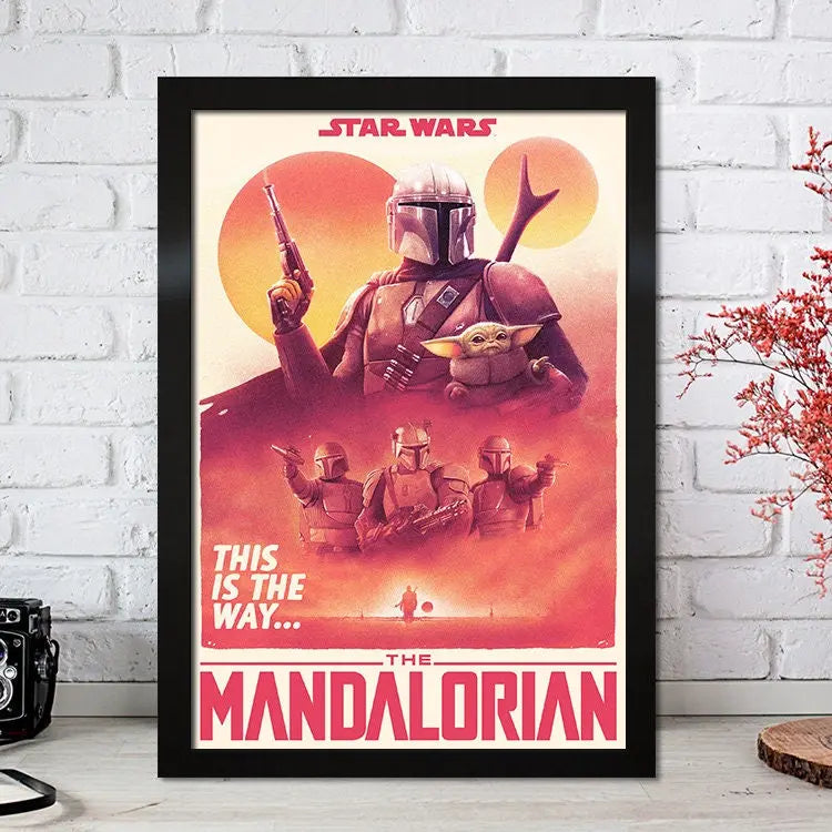 Poster Film Serie Mandalorian I Deko Print ohne Rahmen-6