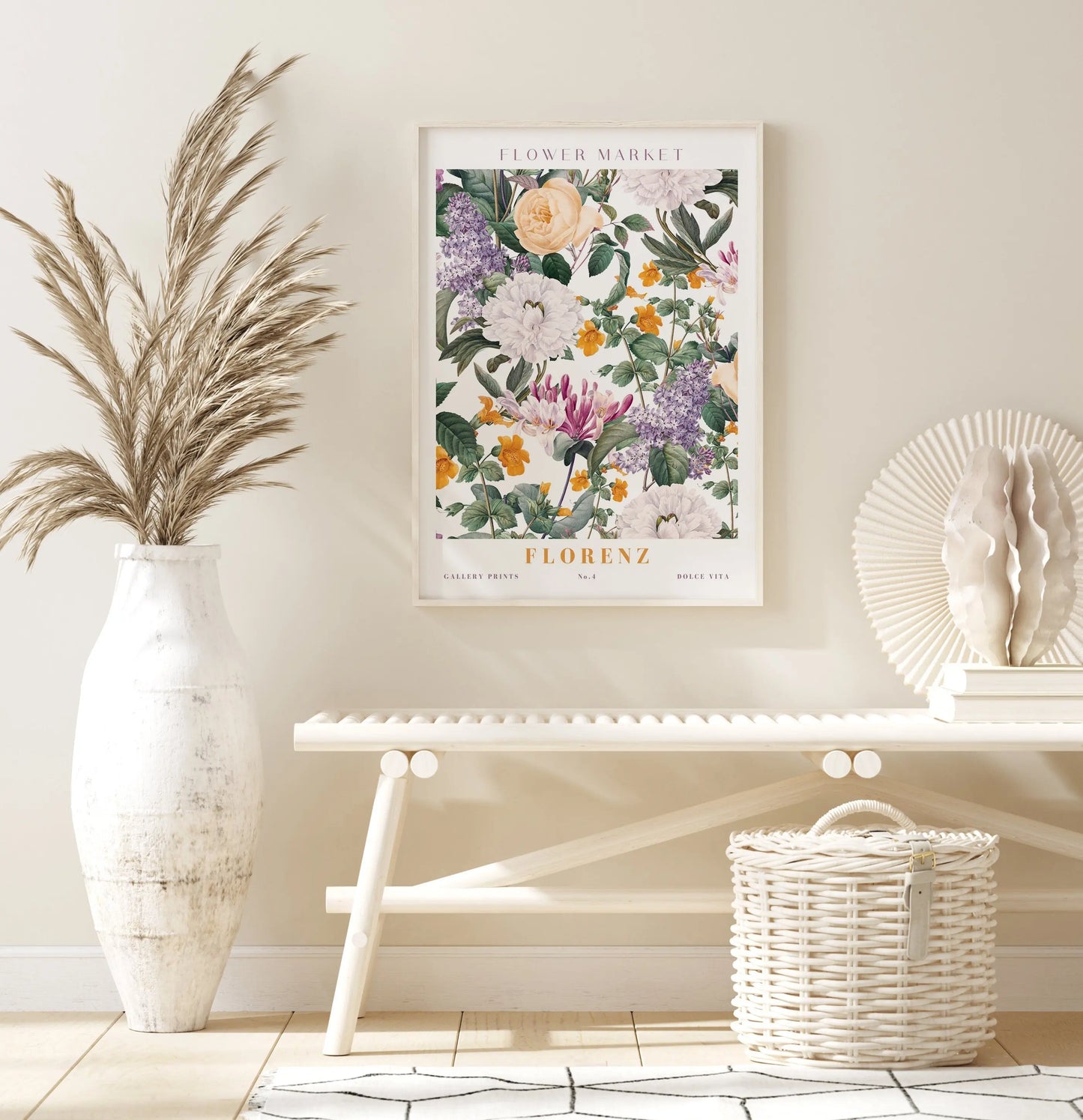 Poster Flower Market Blumen Edition V3 | Botanische Wand Kunst I Wandbilder Wohnzimmer Küche Schlafzimmer Flur | Kunst Druck I ohne Rahmen-4