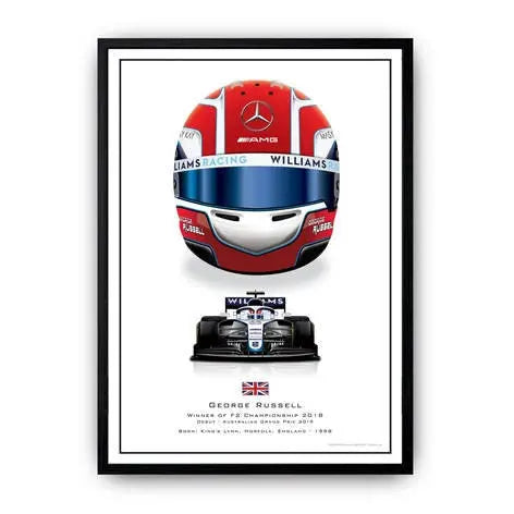 Poster Formel 1 Helme Rennfahrer Unterschriften  I Deko Print ohne Rahmen-5