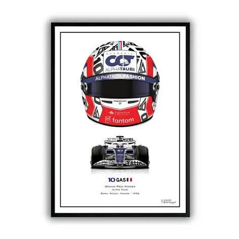 Poster Formel 1 Helme Rennfahrer Unterschriften  I Deko Print ohne Rahmen-3