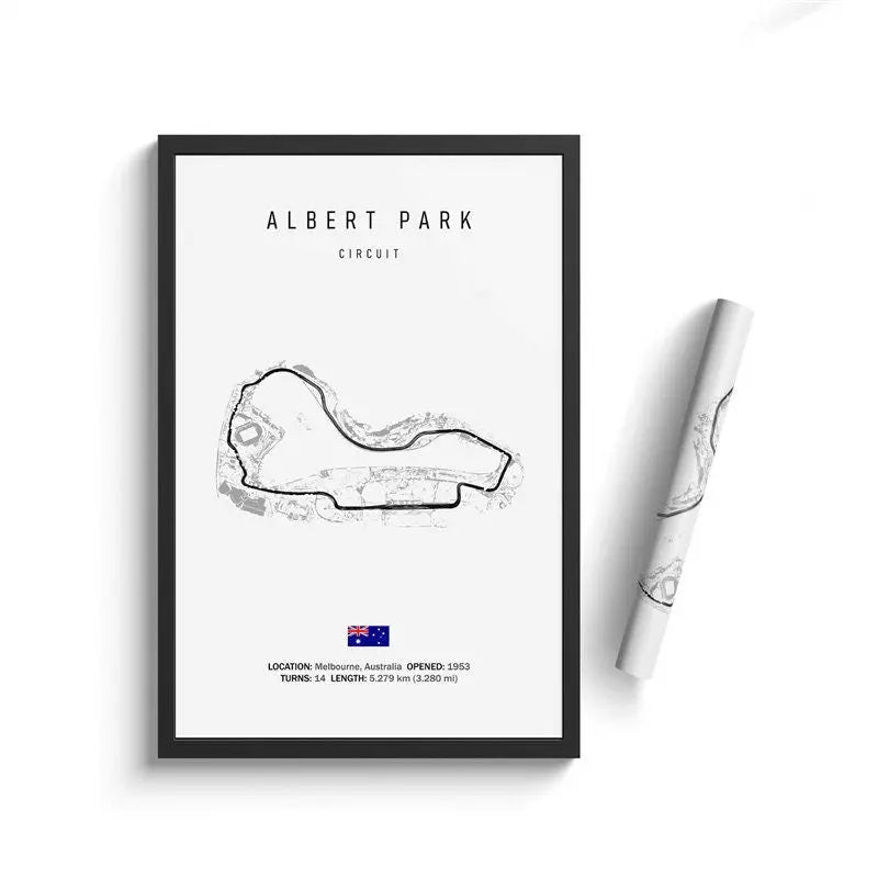 Poster Formel 1 Kalender 2024 Strecken Großer Preis von Daytona Indianapolis als Deko Print ohne Rahmen-9