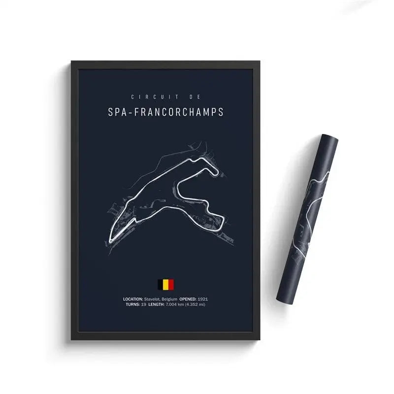 Poster Formel 1 Kalender 2024 Strecken Großer Preis von Monaco Monza Nürburgring Imola als Deko Print ohne Rahmen-5