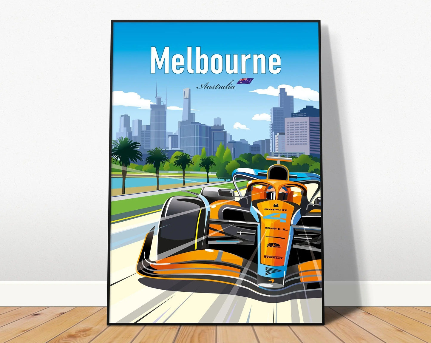 Poster Formel 1 Länder Städte Rennstrecke Rennfahrer Rennwagen I Deko Print ohne Rahmen-3