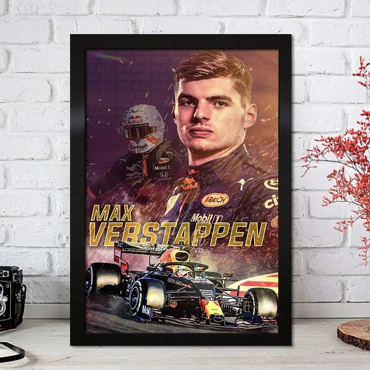 Poster Formel 1 Max Verstappen Rennfahrer Helm Rennwagen Red Bull I Deko Print ohne Rahmen-3