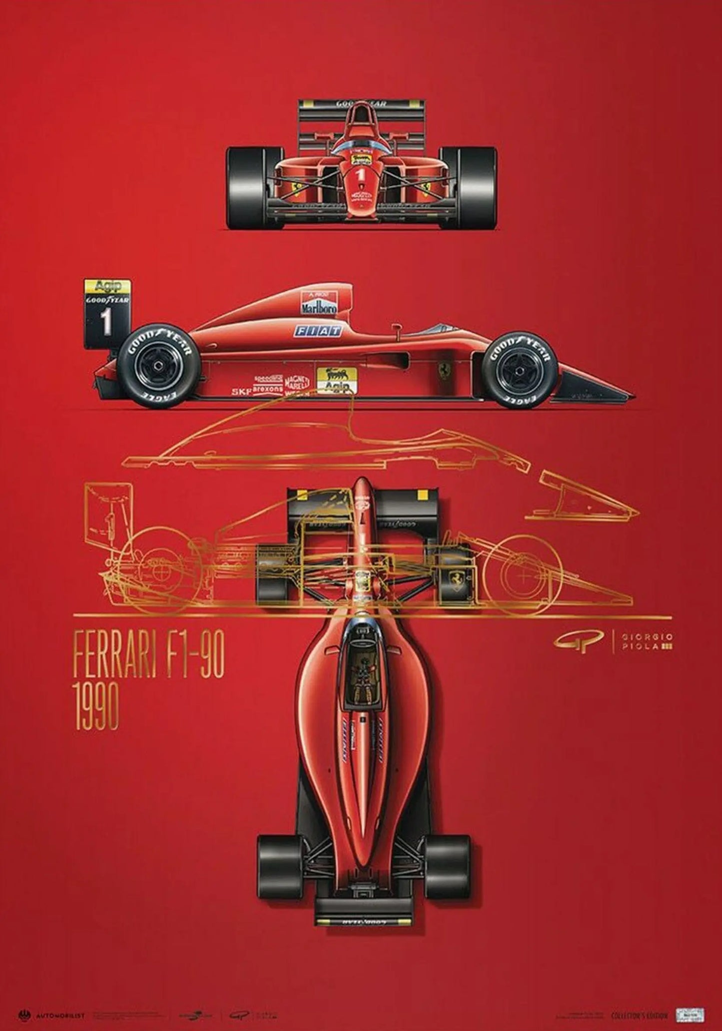 Poster Formel 1 Rennfahrer Legenden Rennwagen Ferrari I Williams Racing I Deko Print ohne Rahmen-2