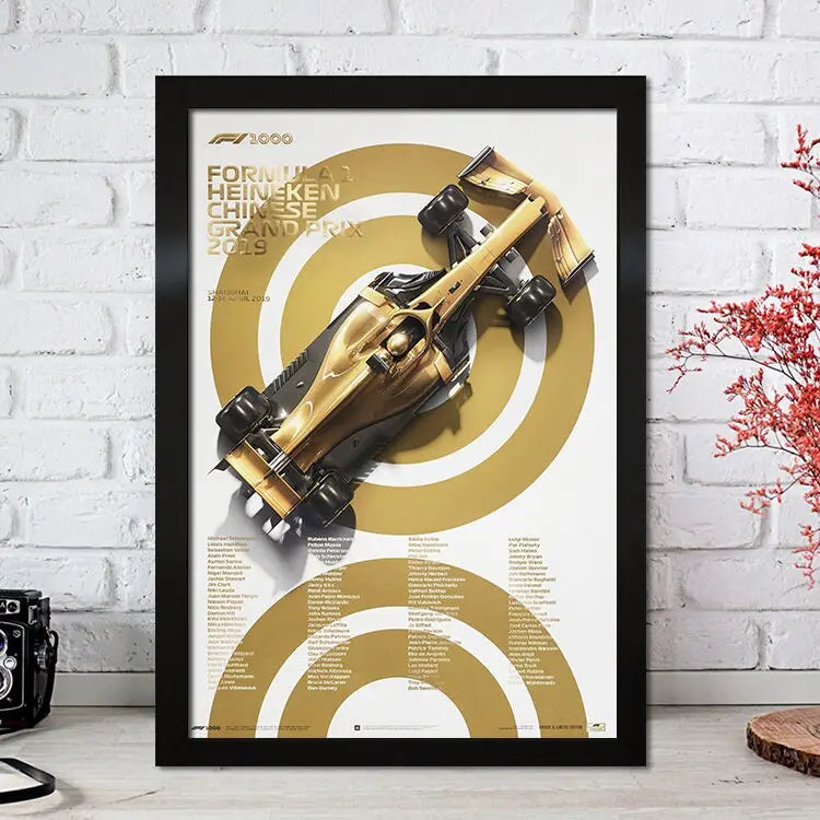 Poster Formel 1 Rennfahrer Legenden Rennwagen I Deko Print ohne Rahmen-3