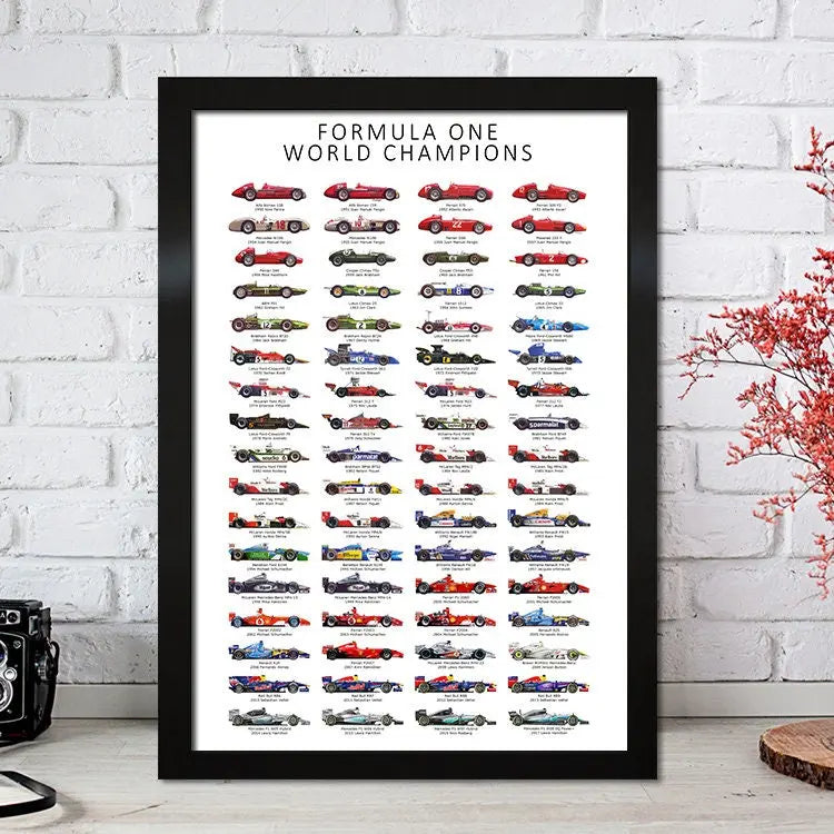 Poster Formel 1 Rennfahrer Legenden Rennwagen I Deko Print ohne Rahmen-8