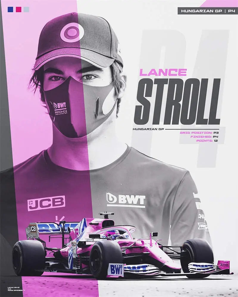 Poster Formel 1 Rennfahrer Rennwagen I Deko Print ohne Rahmen-7