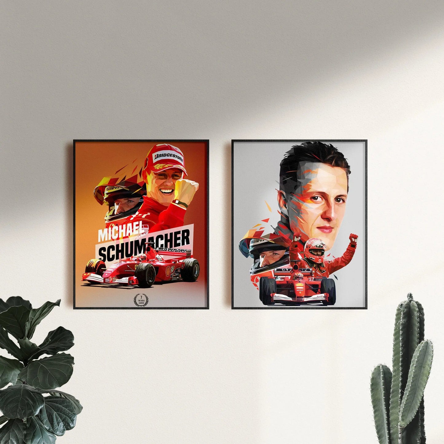 Poster Formel 1 Rennfahrer Rennwagen Michael Schumacher Legende Champion I Deko Print ohne Rahmen-0