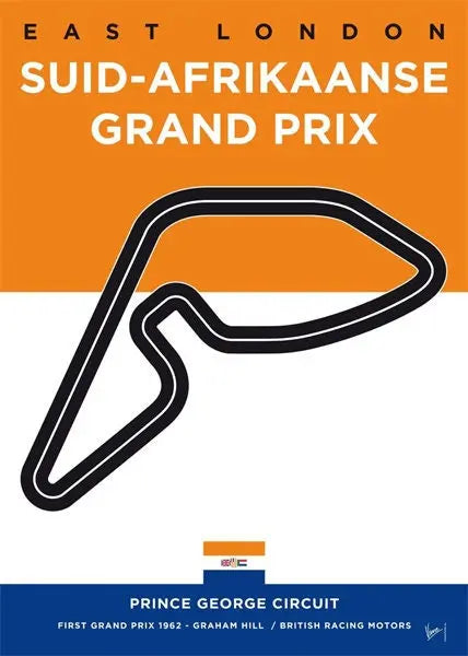 Poster Formel 1 Rennstrecke Länder Flaggen I Deko Print ohne Rahmen-7