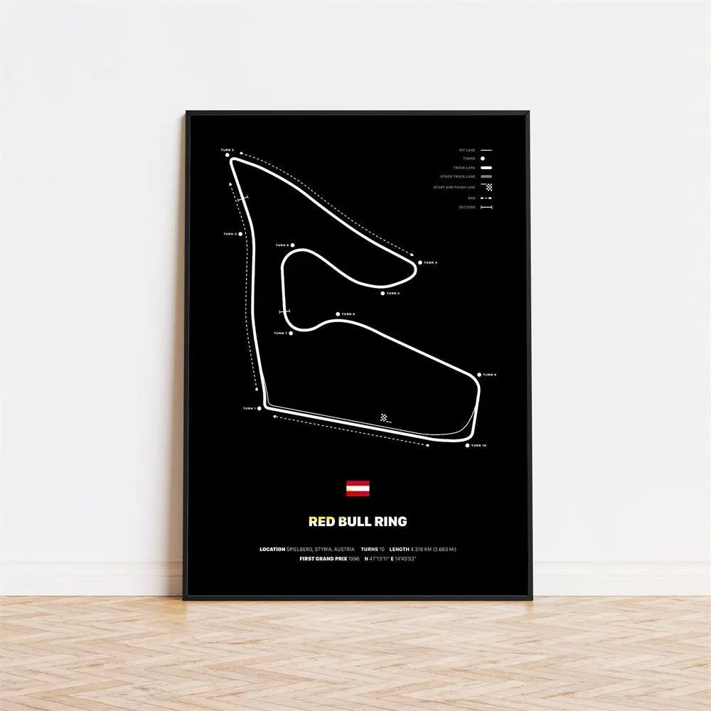 Poster Formel 1 Rennstrecken I Deko Print ohne Rahmen-4