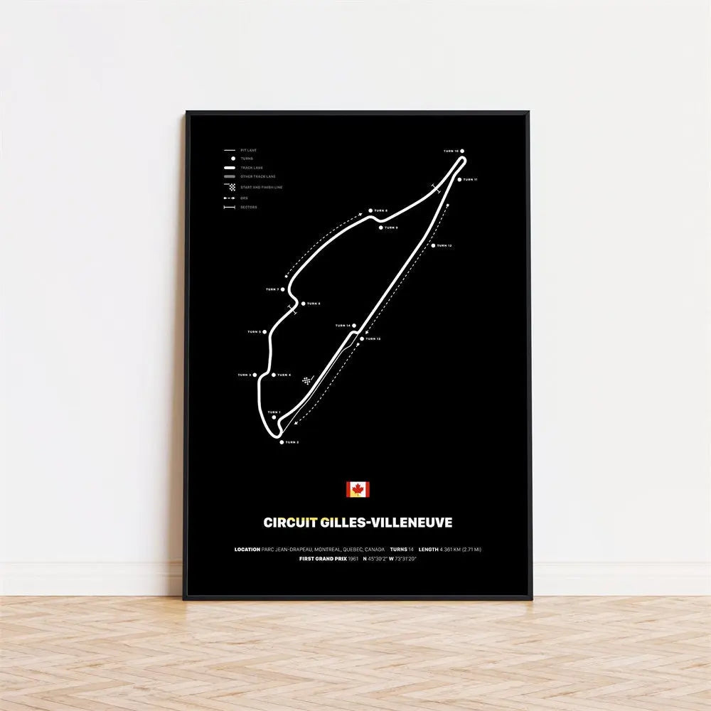 Poster Formel 1 Rennstrecken I Deko Print ohne Rahmen-3