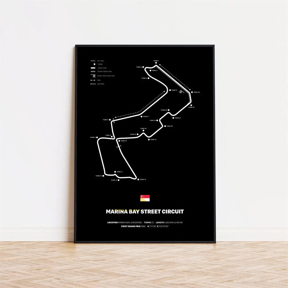 Poster Formel 1 Rennstrecken I Deko Print ohne Rahmen-7